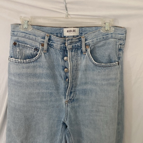 AGOLDE Riley button fly Jeans sz 27 - Picture 2 of 7